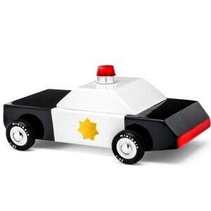 NWT Candylab Wood Car Large Junior Police Car